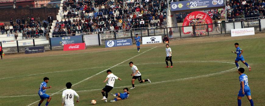 २६ औं बुढासुब्बा गोल्डकप खेलमा भुटानलाई हराउदै झापा क्वार्टरफाइनल प्रवेस